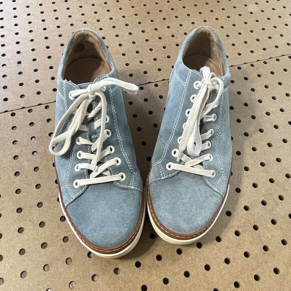 Allen Edmonds Porter Derby Suede Sneakers Shoes Portugal Blue Size 8.5 D Men